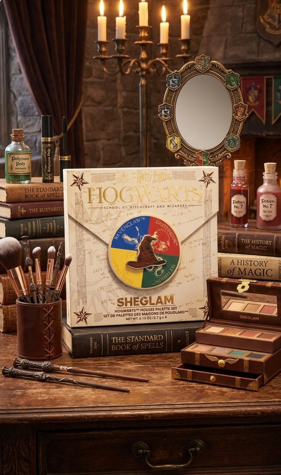 Eye Shadow - Four Quad Palette - Harry Potter Hogwarts School of Witchcraft and Wizardry - SHEGLAM Hogwarts Houses Palette Set