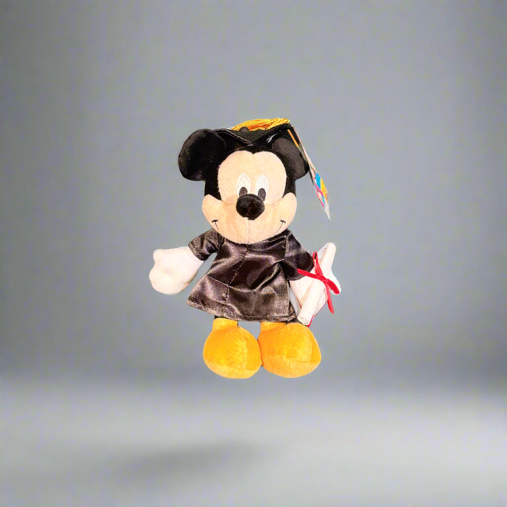 Graduation Mickey and Minnie Mouse Plush