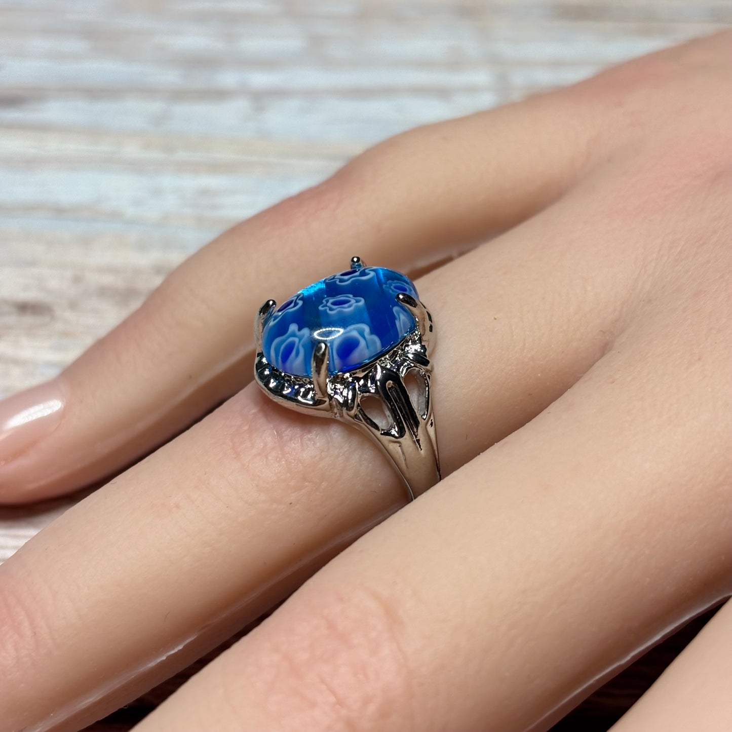 Ring Size 7 - Blue Moreno