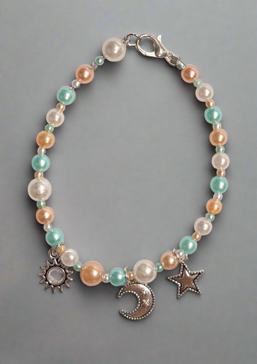 Celestial Charmed Beaded Bracelet - 8"