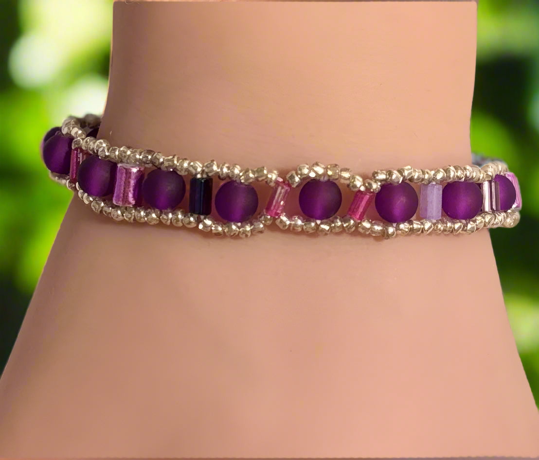 Grapevine Glam Beaded Bracelet