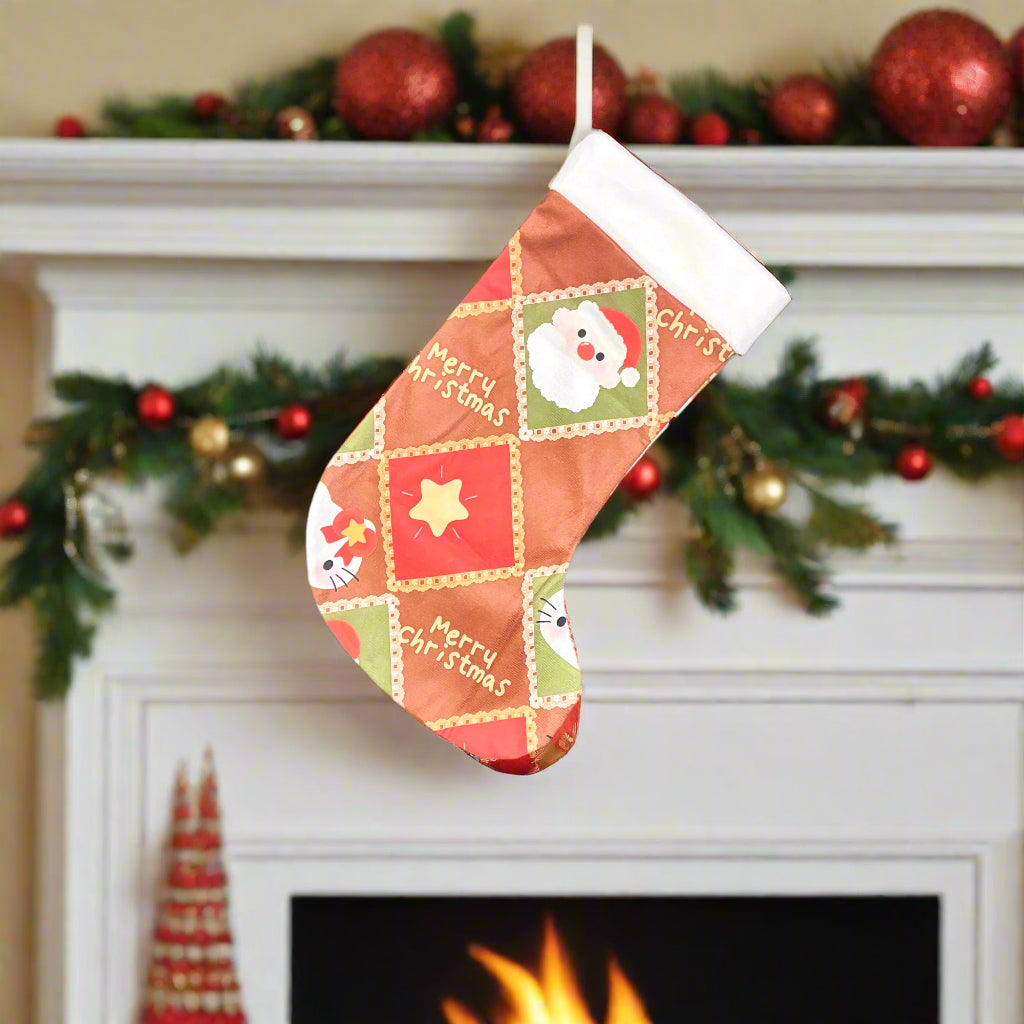Christmas Stocking - Cartoon Kitty