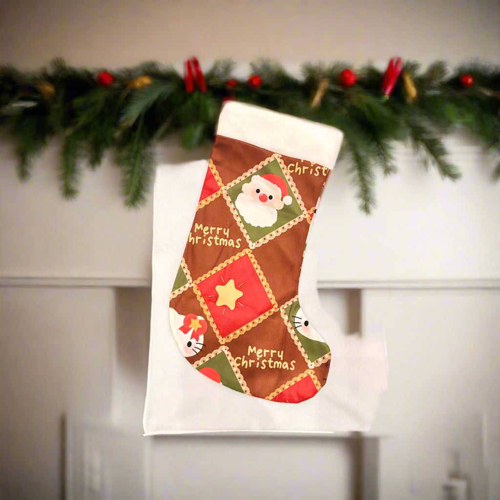 Christmas Stocking - Cartoon Kitty
