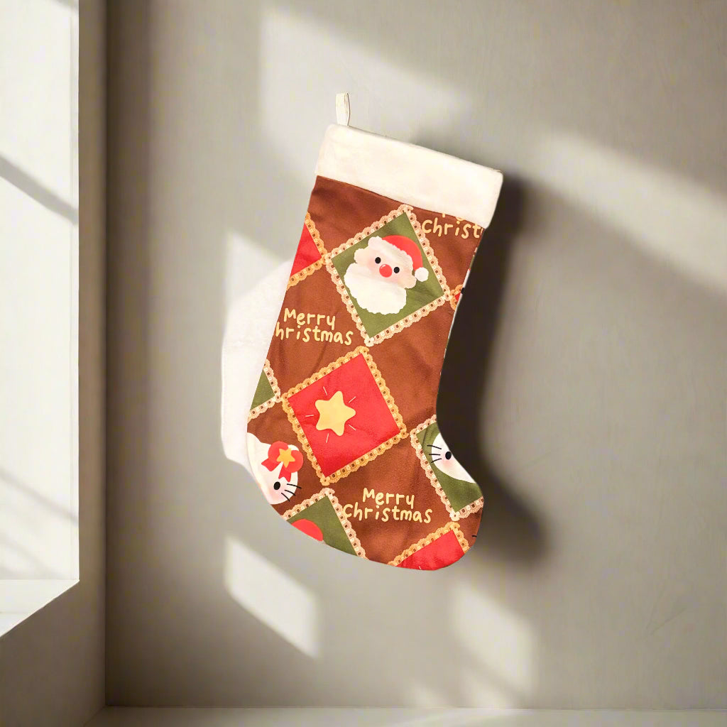 Christmas Stocking - Cartoon Kitty