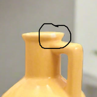 Ceramic Jug Vases - Set of 2 - Yellow