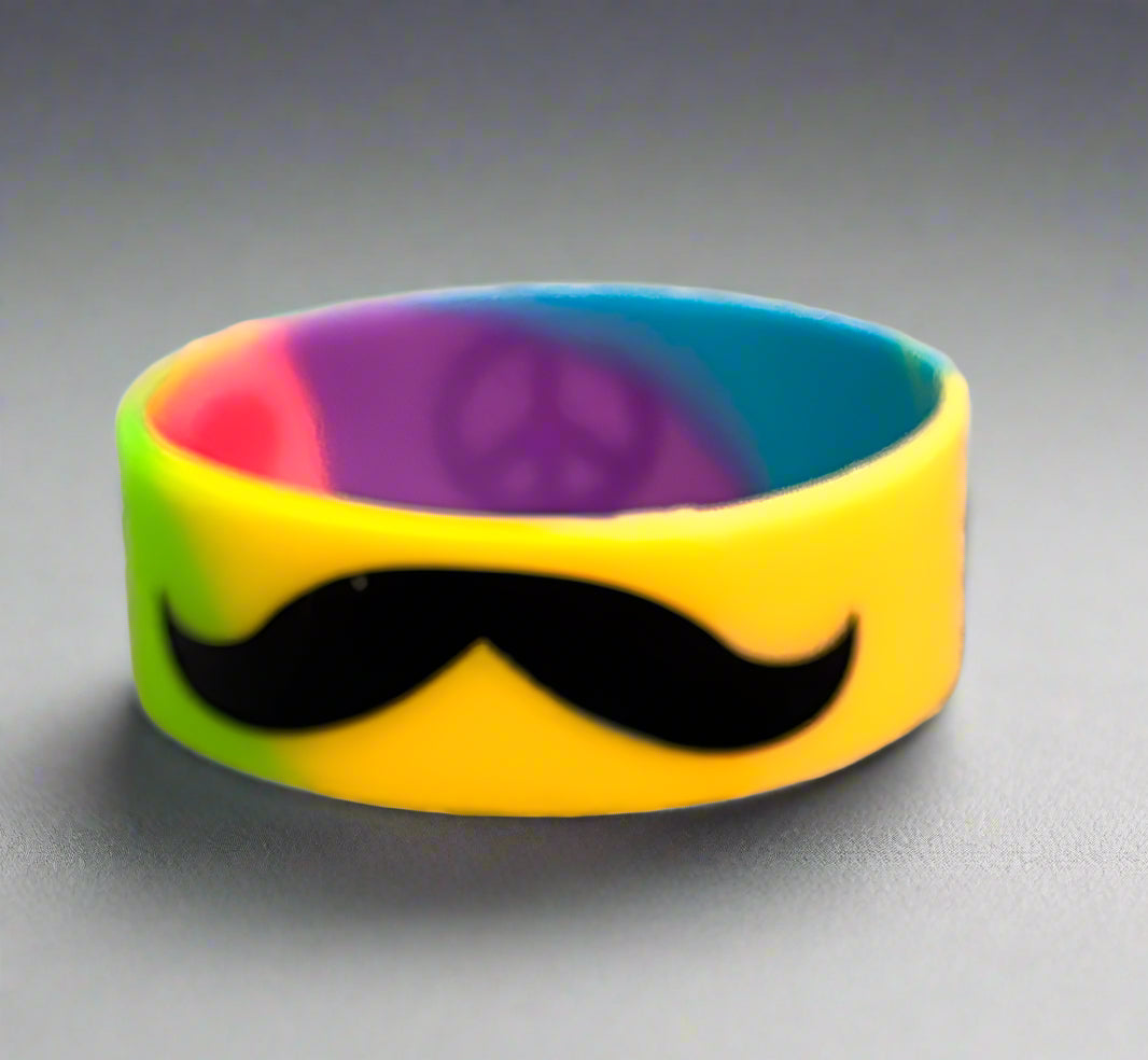 Silicone Pride Heart Wristband - Bracelet