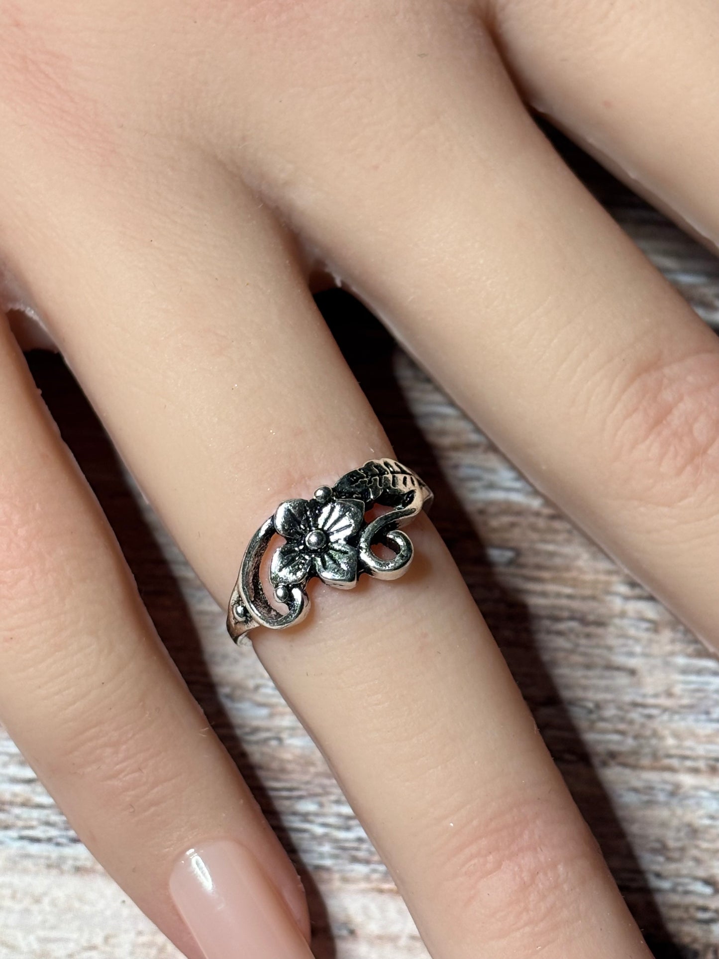 Ring Size 5.5 - Plumeria Flower