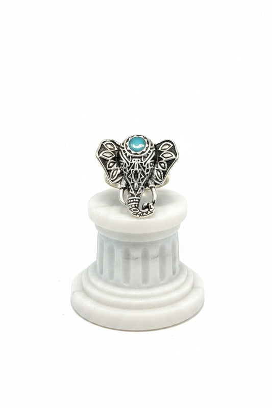 Ring - Vintage Style Bohemian Style Elephant Head - Size 10