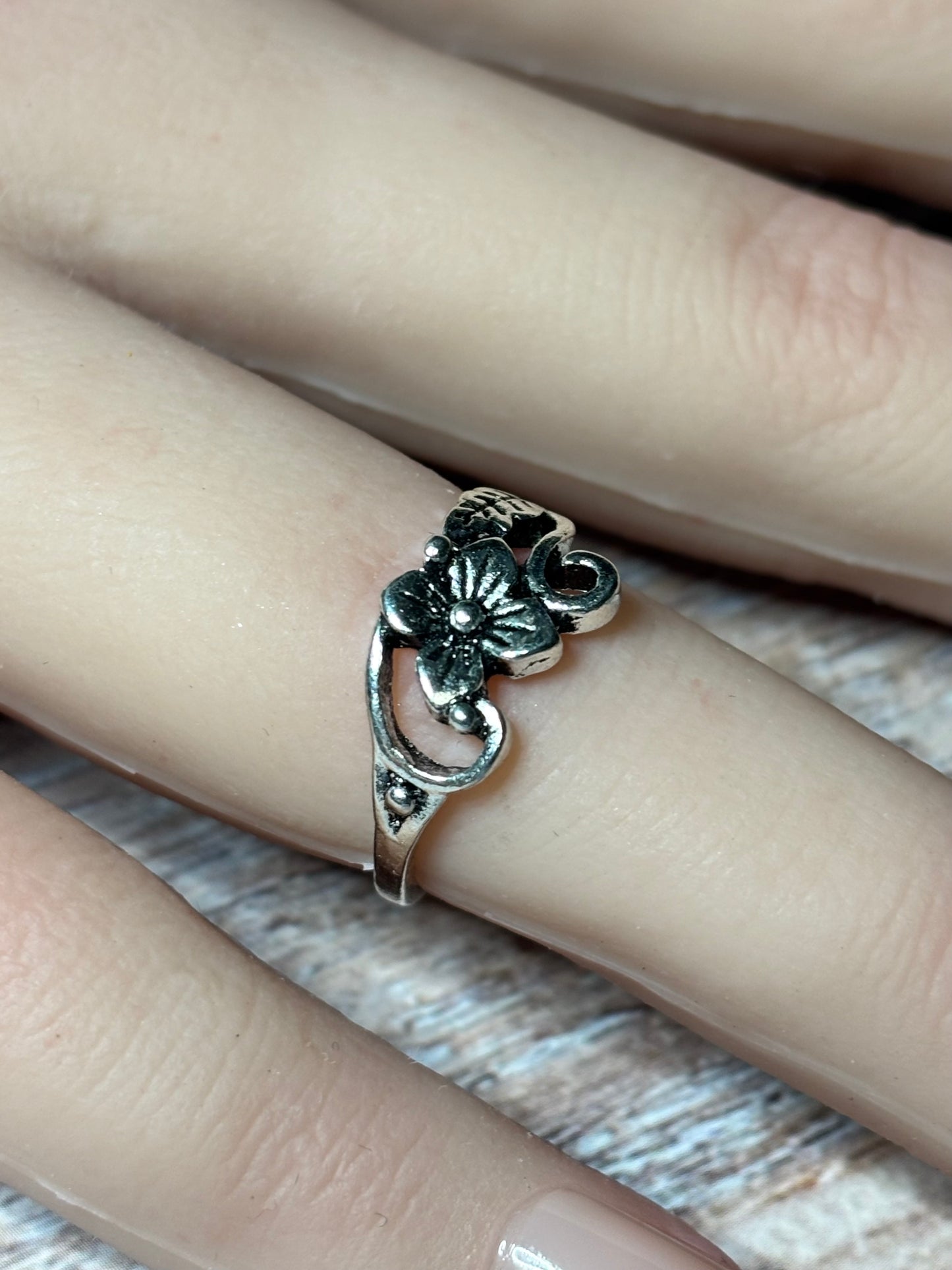 Ring Size 5.5 - Plumeria Flower