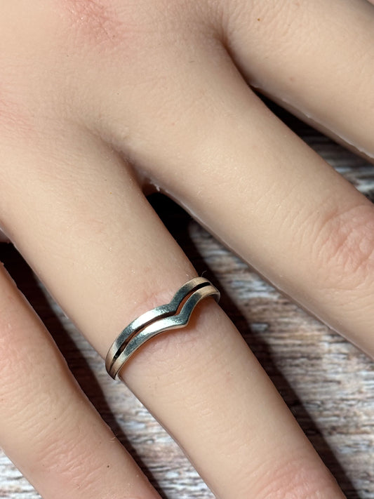 Ring Size 6 - Double V
