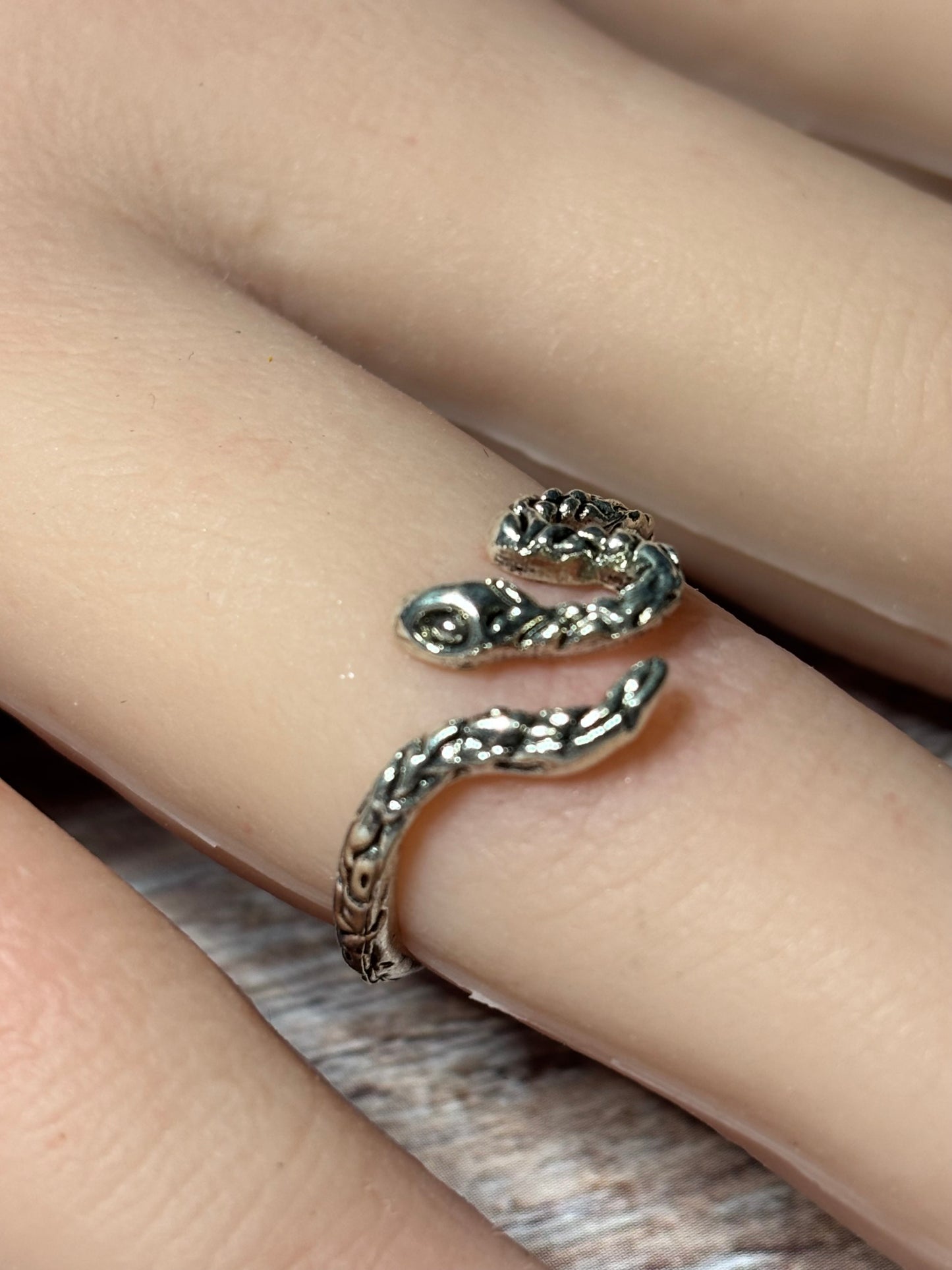 Ring Size 6 - Gothic Serpent Snake