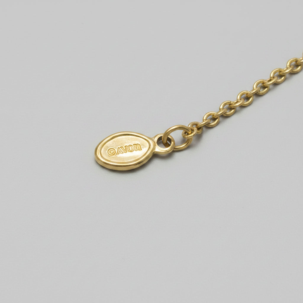 Necklace - Vintage - AVON - Gold Tone - Candy Themed Hearts