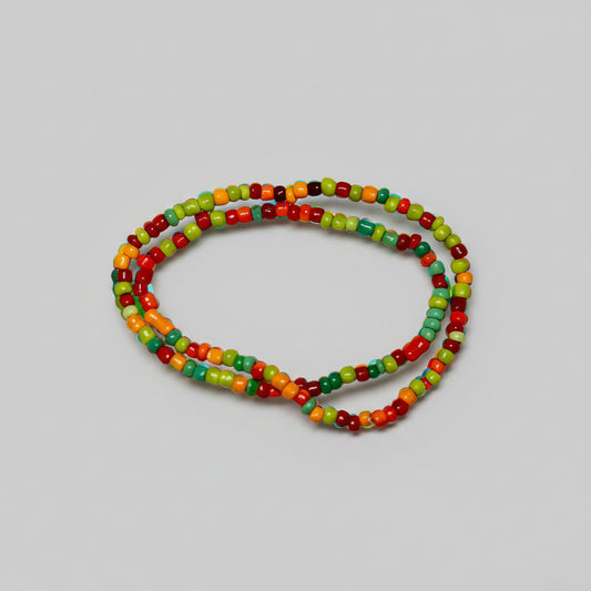 Bracelet - Multicolored Seed Beads - Double Twist Strand