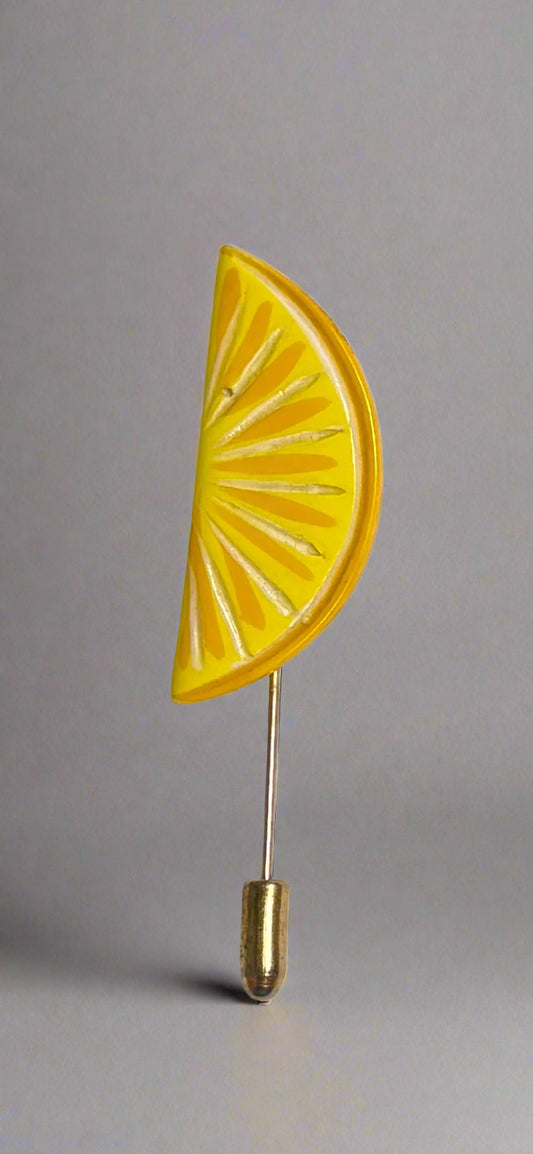 Vintaged - 1980's Lemon Slice Stick Pin