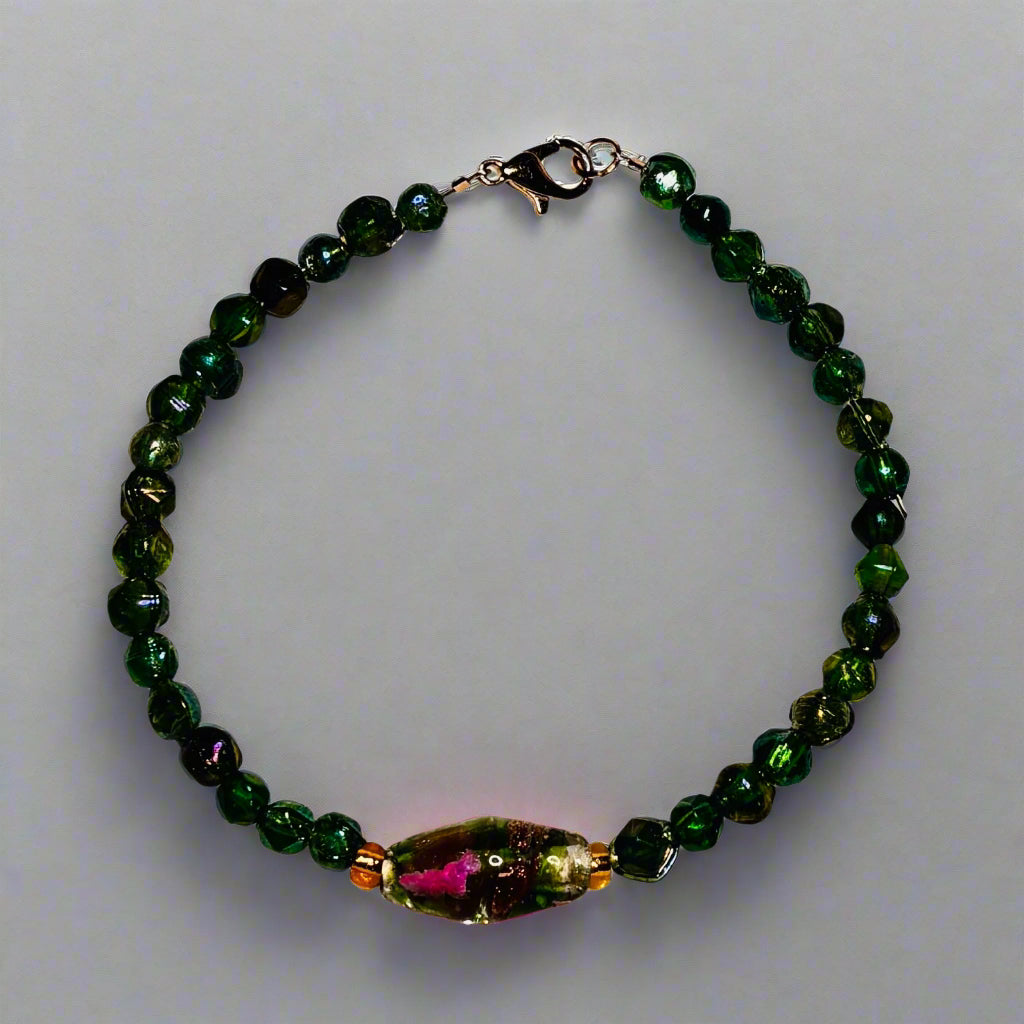 Handmade - 8" - Beaded Bracelet