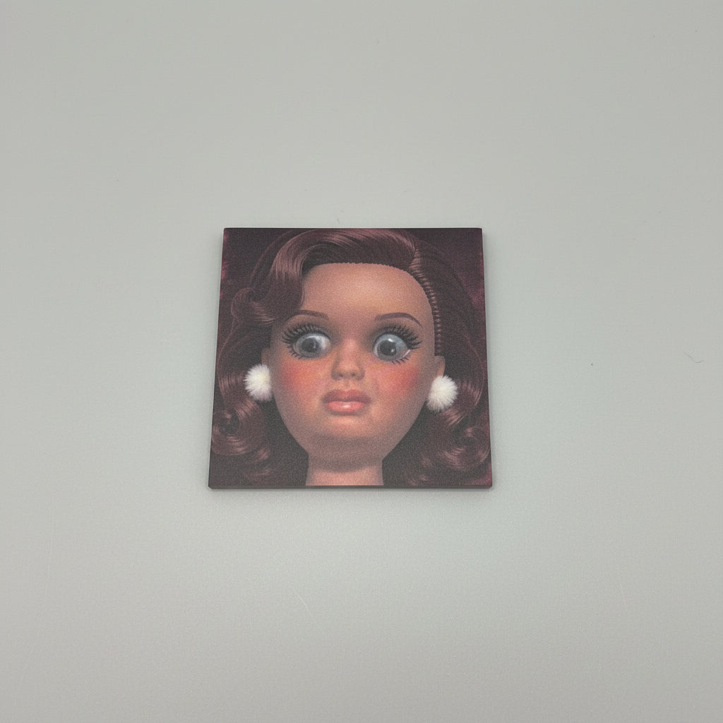 Sticky Notes - Dramatic Doll Face - Hilarious Memo Notes - 3x3"