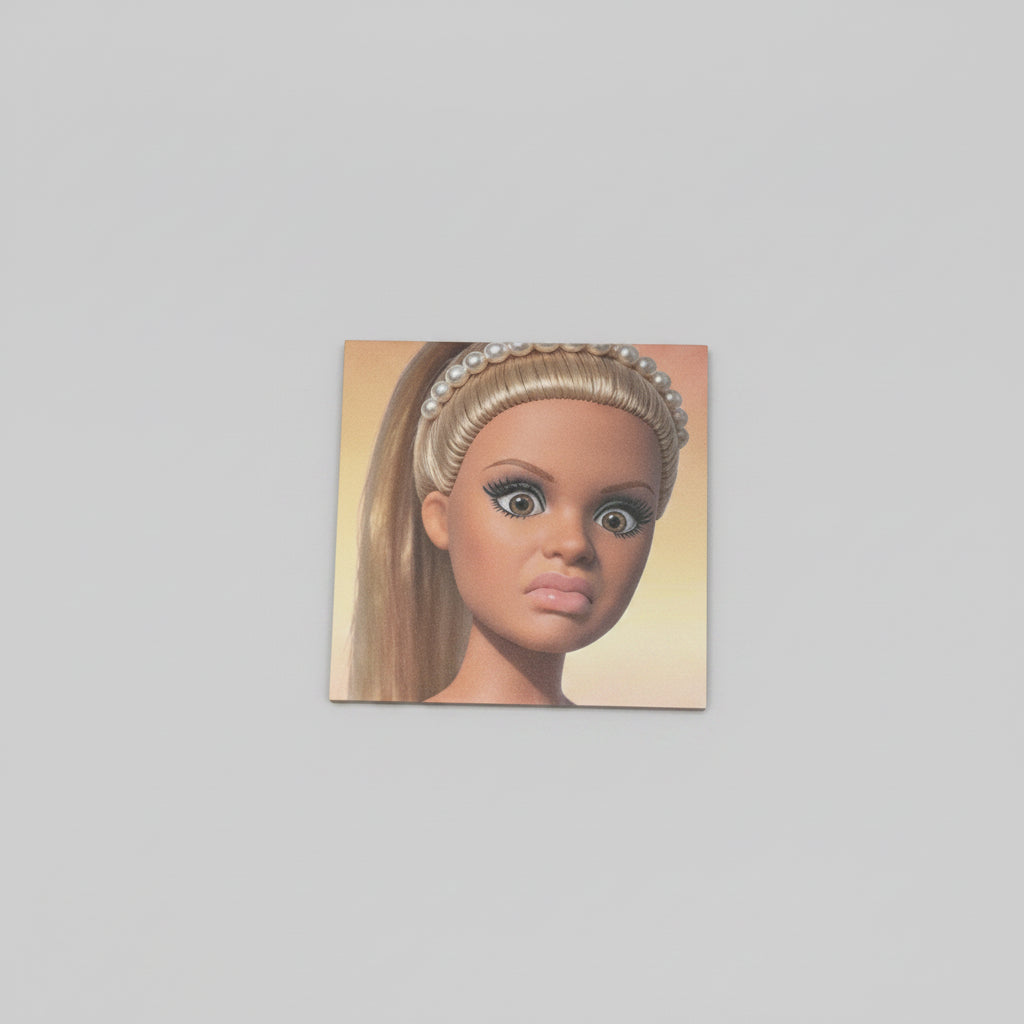 Sticky Notes - Dramatic Doll Face - Hilarious Memo Notes - 3x3"