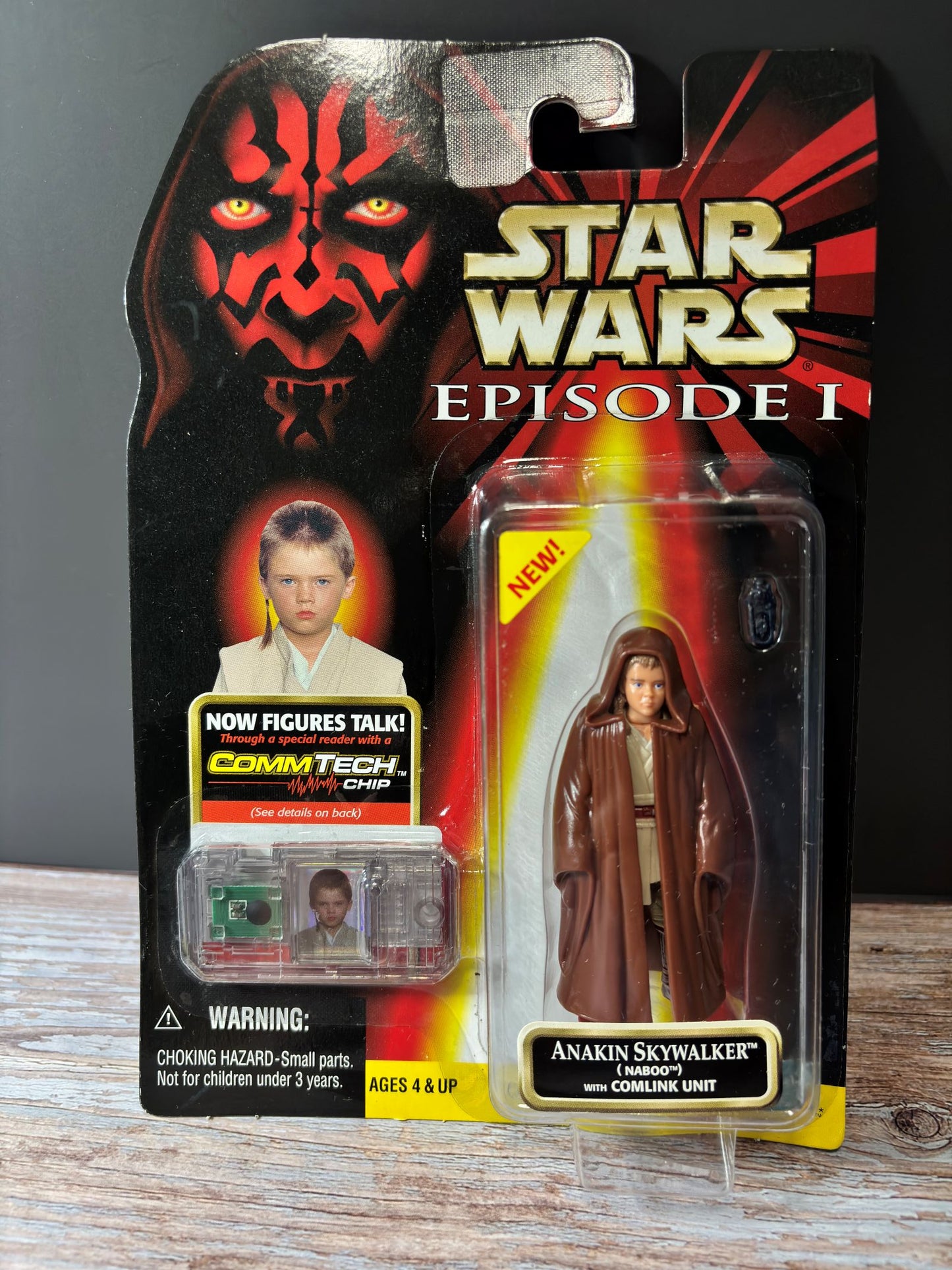 Star Wars Episode 1 Anakin Skywalker (Naboo) with Comlink Unit Comm Tech Chip