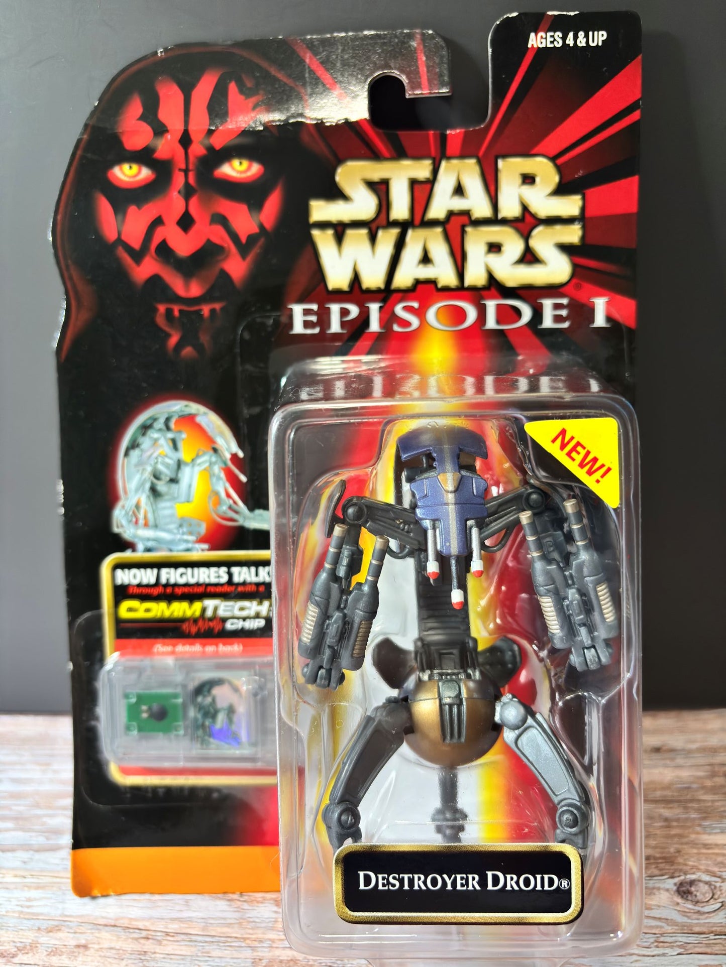 Star Wars Episode 1 Destroyer Droid with Comm Tech Chip