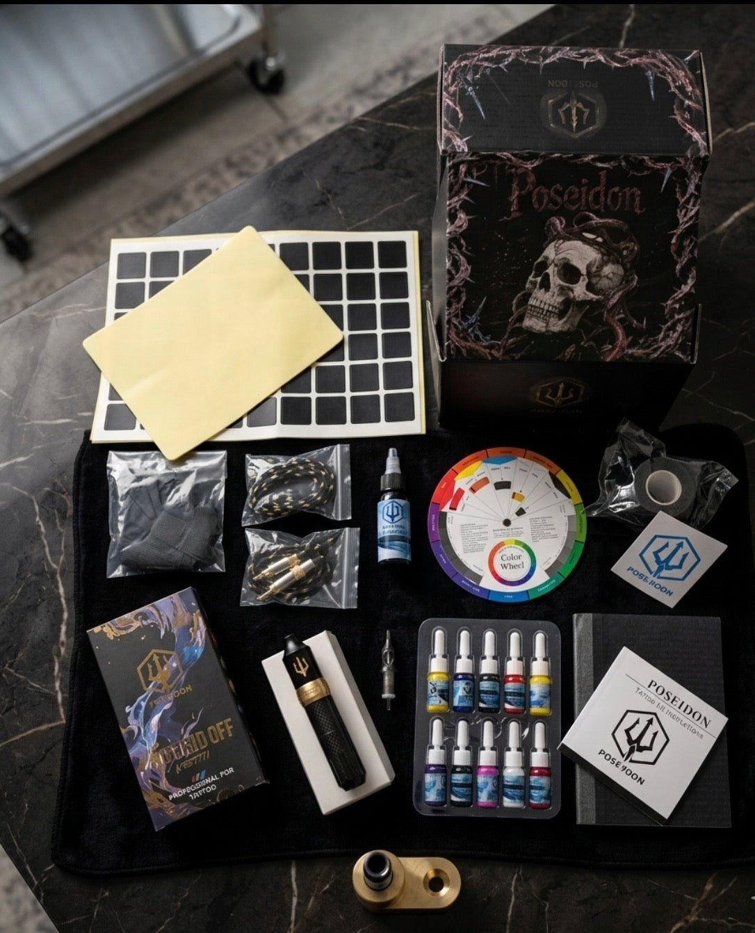 Poseidon - Complete Tattoo Rotary Machine Kit