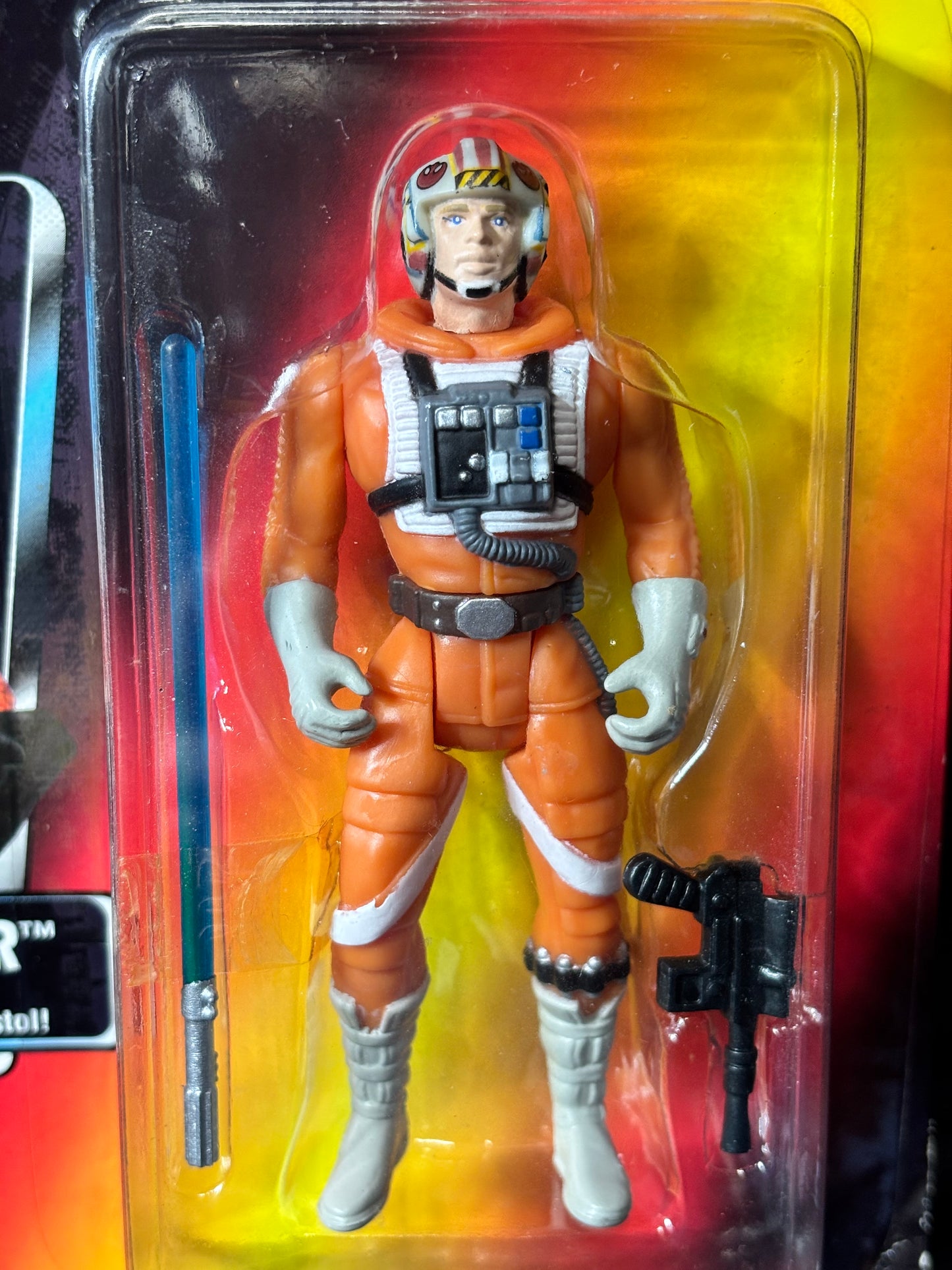 Star Wars The Power of the Force Luke Skywalker in X-wing Fighter Piolit Gear