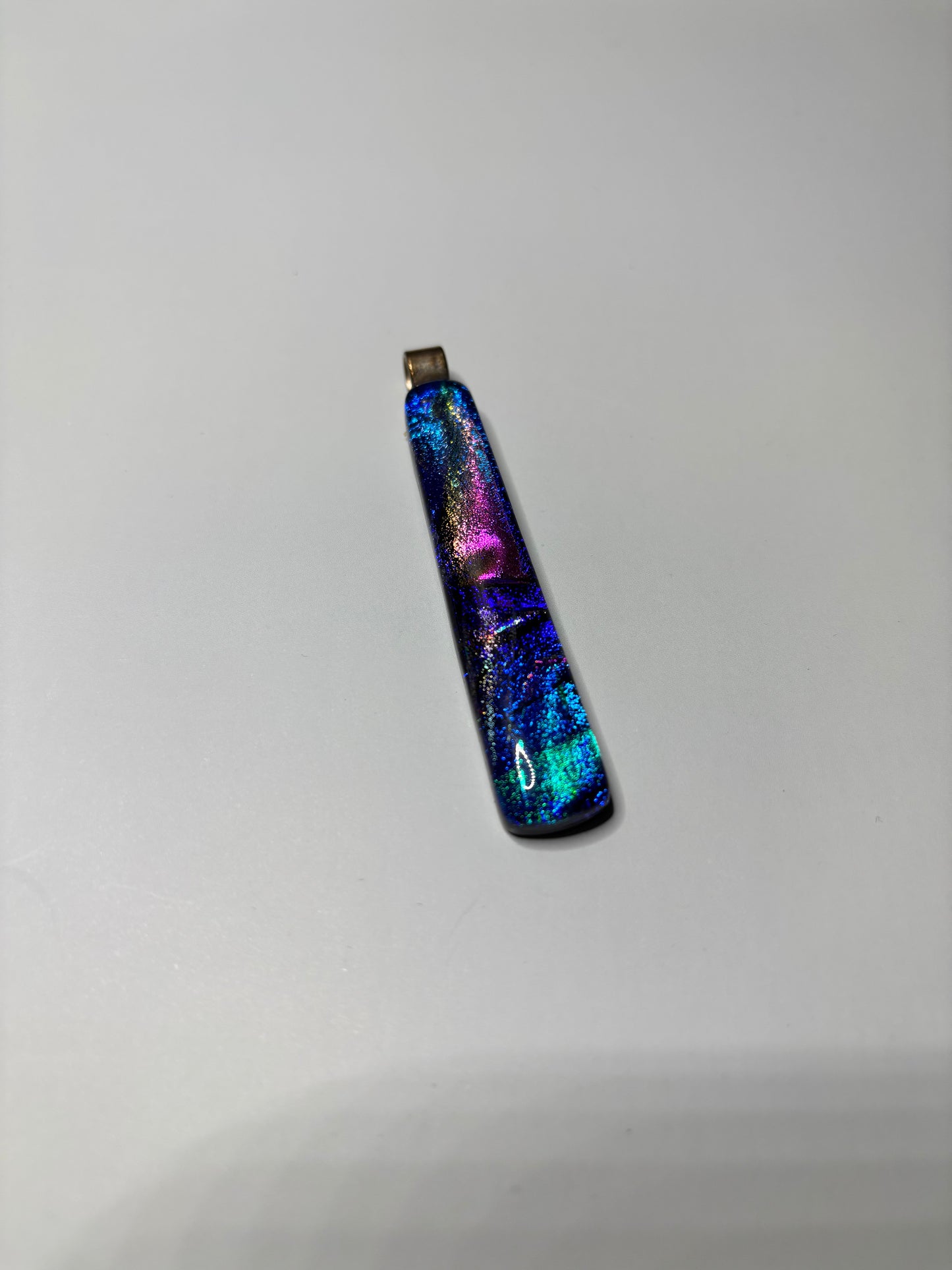 Pendant - Blue Dichroic Glass