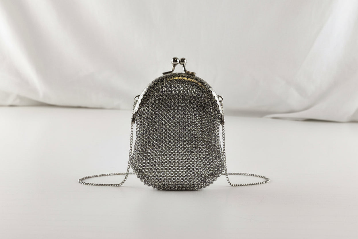 Victorian Era 1920's Mesh Metal Coin Purse