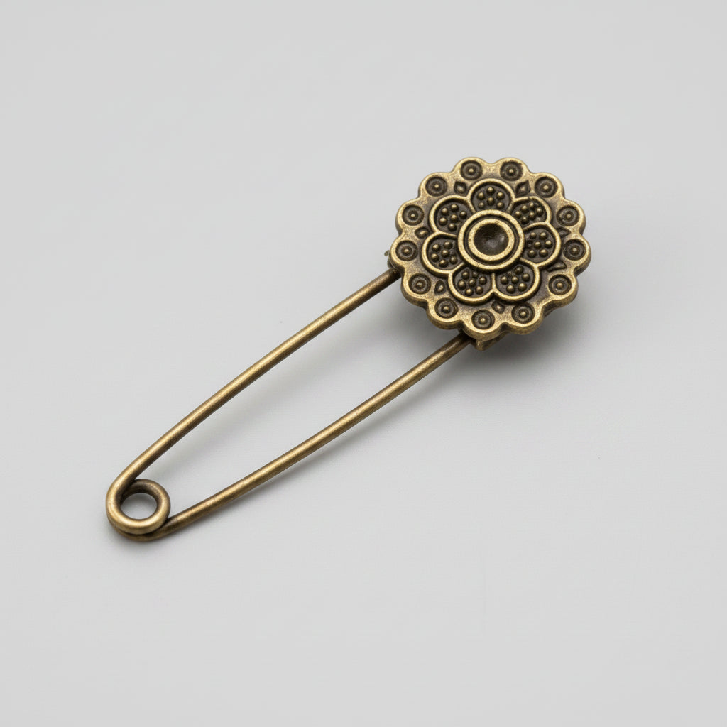 Safety Pin - Vintage - Brass - Collector's