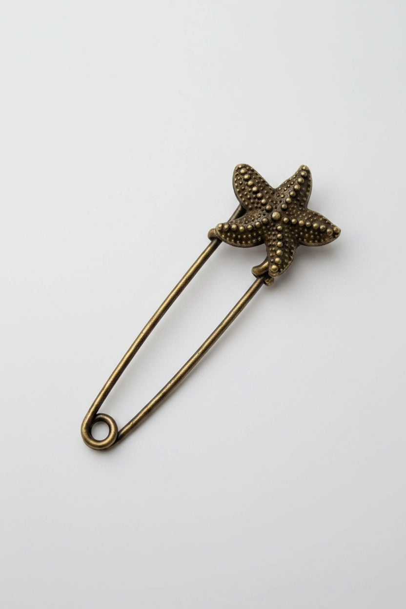 Safety Pin - Vintage - Brass - Collector's