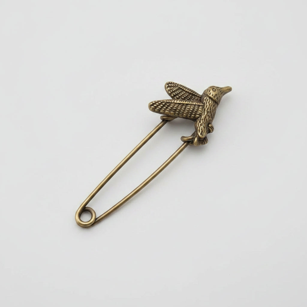 Safety Pin - Vintage - Brass - Collector's