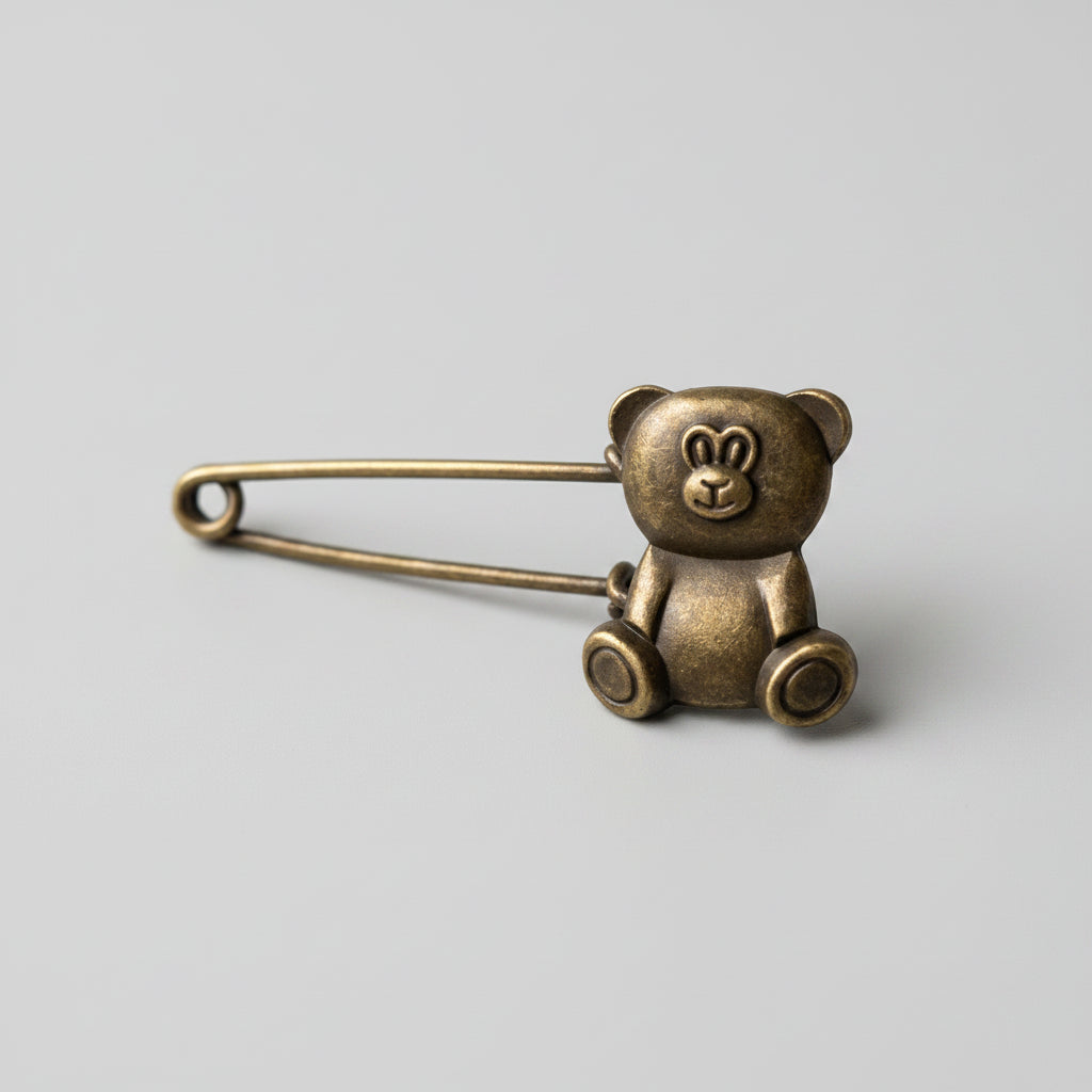 Safety Pin - Vintage - Brass - Collector's