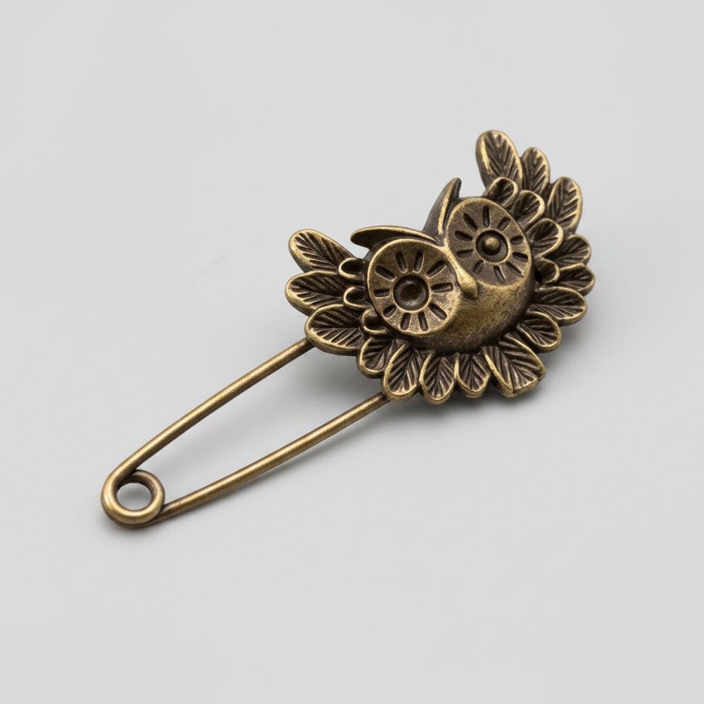 Safety Pin - Vintage - Brass - Collector's
