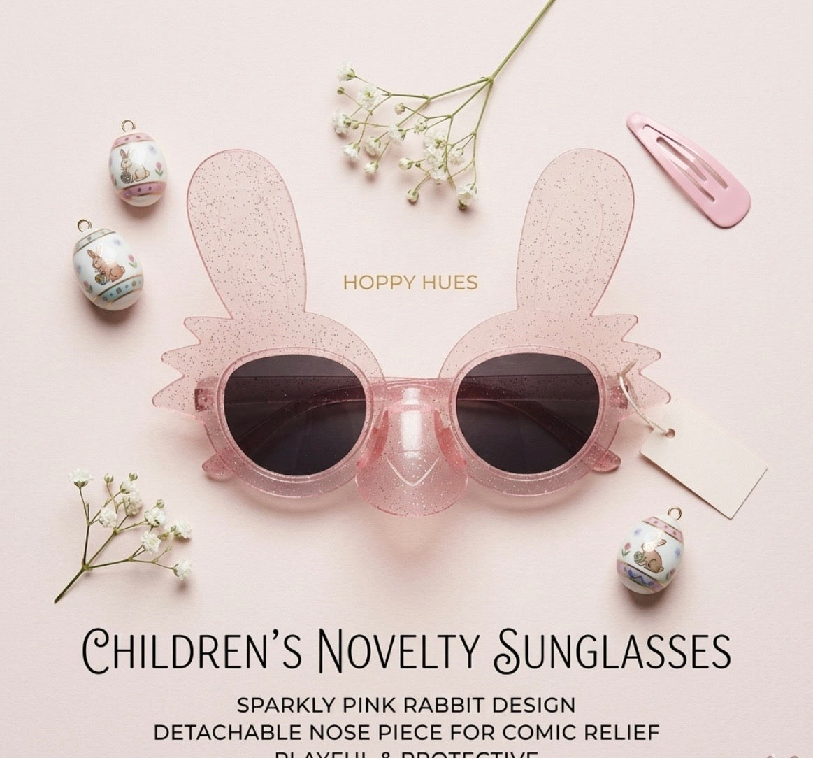 Kid's Sunglasses - Novelty Pink Bunny Ear