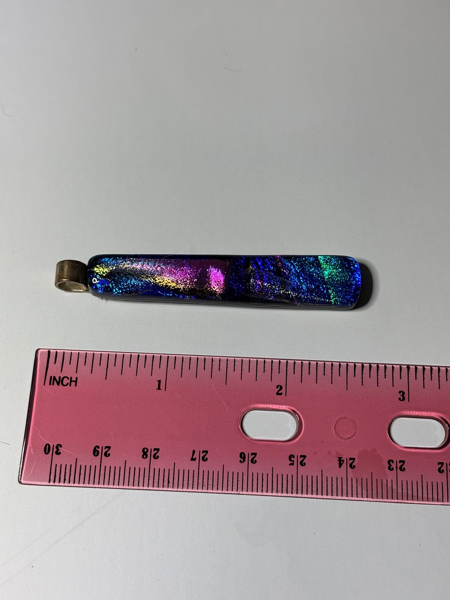 Pendant - Blue Dichroic Glass
