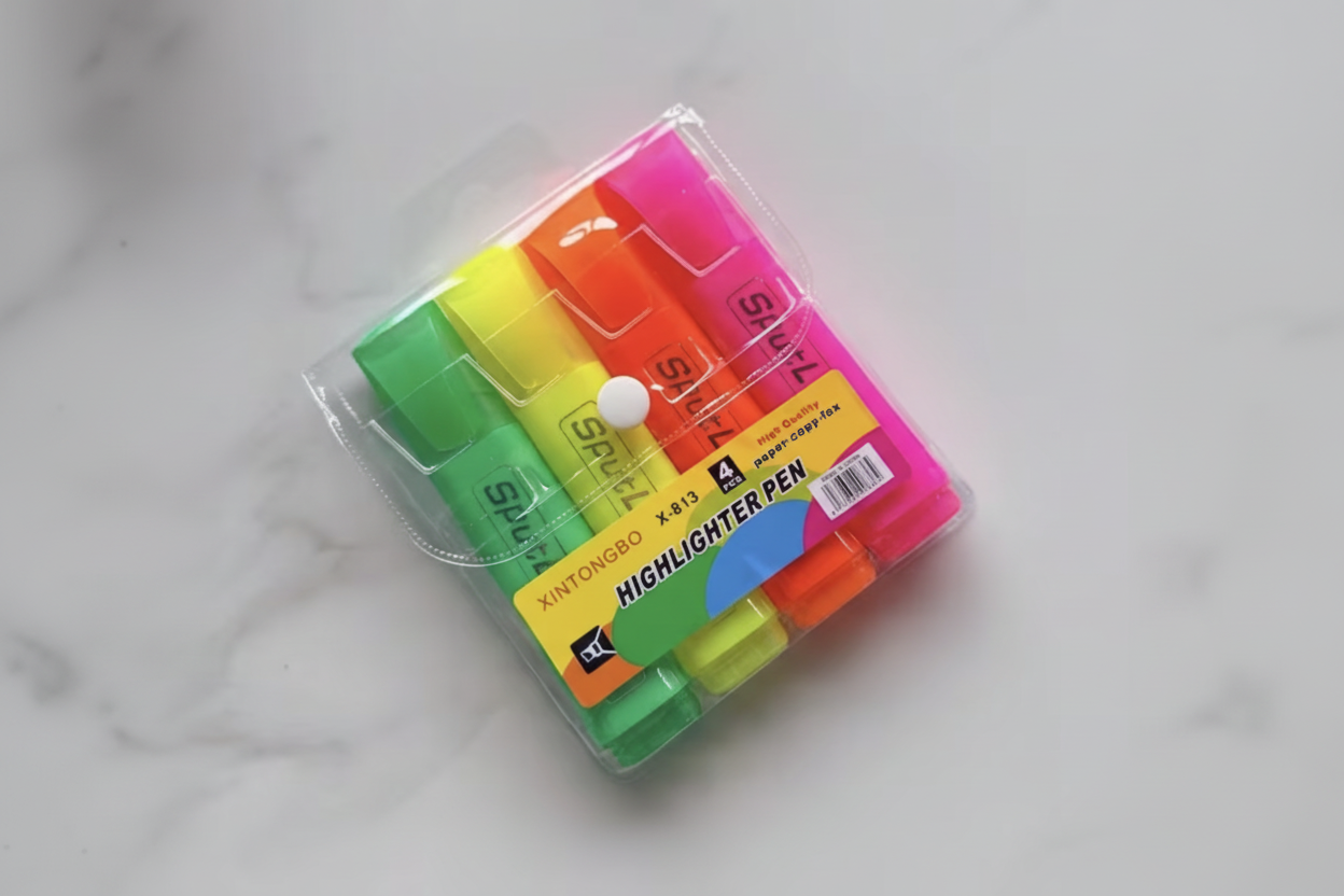 Set of Four Highlighters