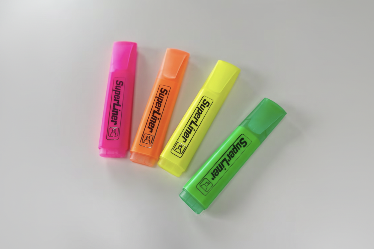 Set of Four Highlighters