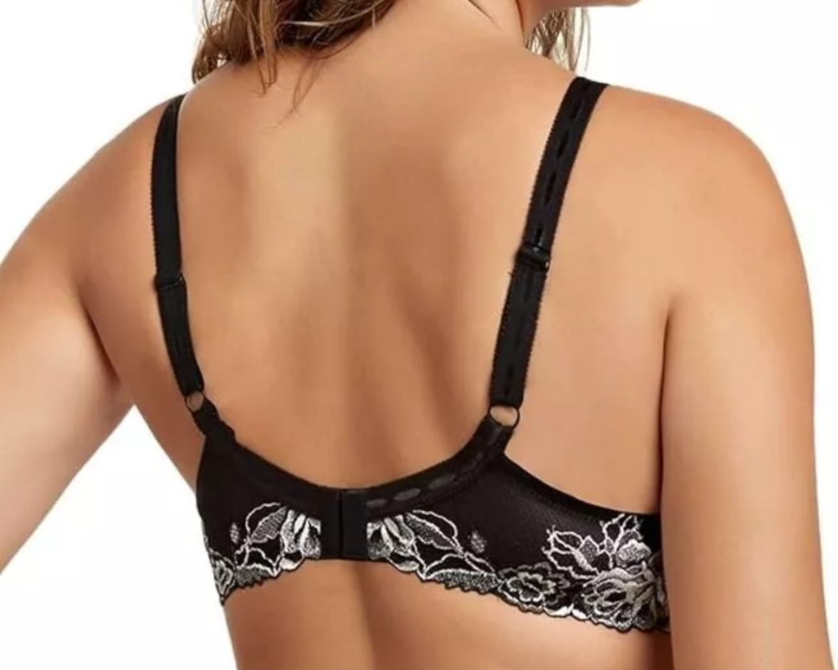 Bra - Paramour by Felina - Embroidered Floral Lace Bra - 38H