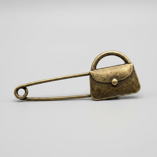 Brooch - Antique Bronze - Handbag Charm