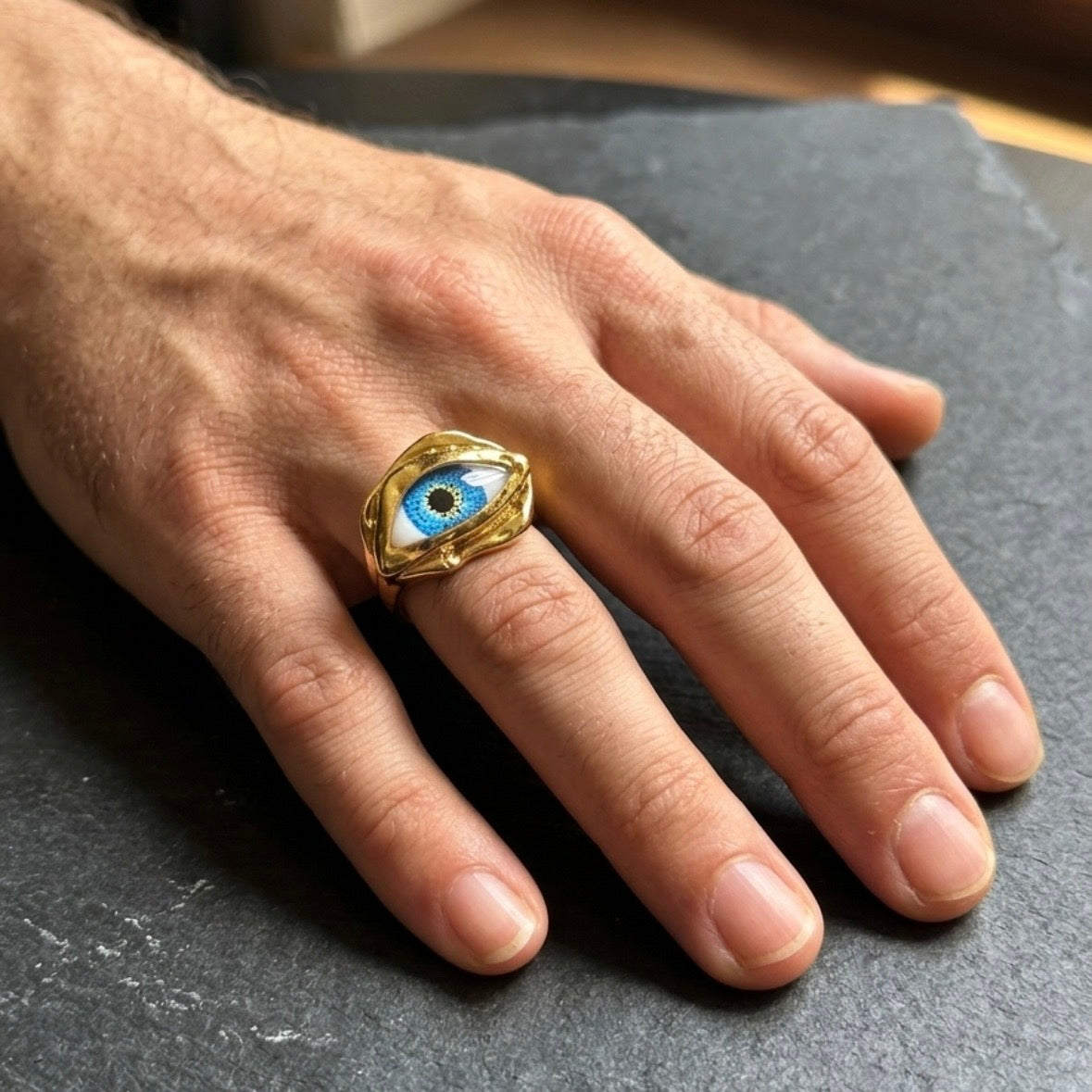 Ring - Evil Eye - Open Ended