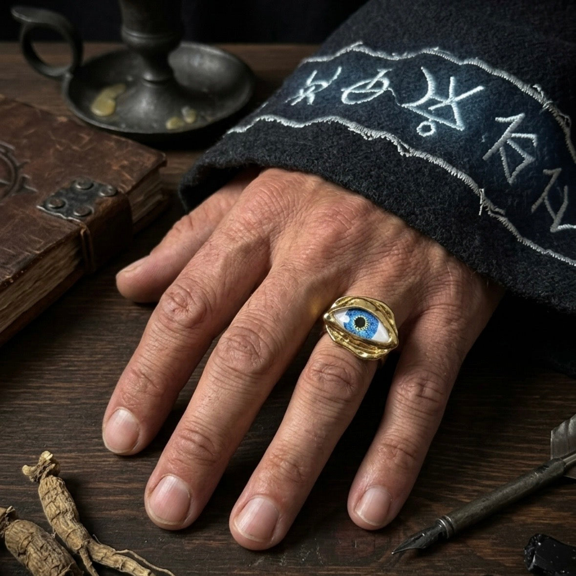 Ring - Evil Eye - Open Ended
