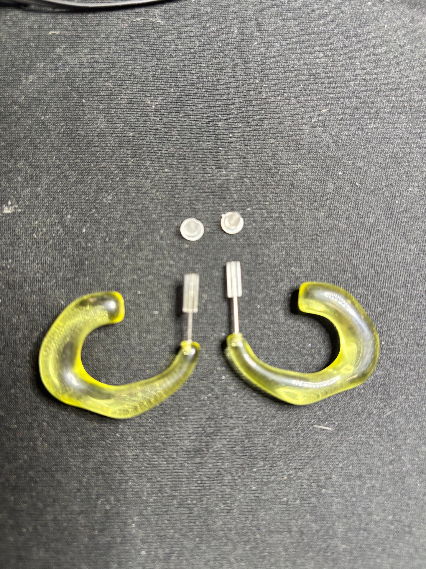 Earrings - Hoop Retro Acrylic