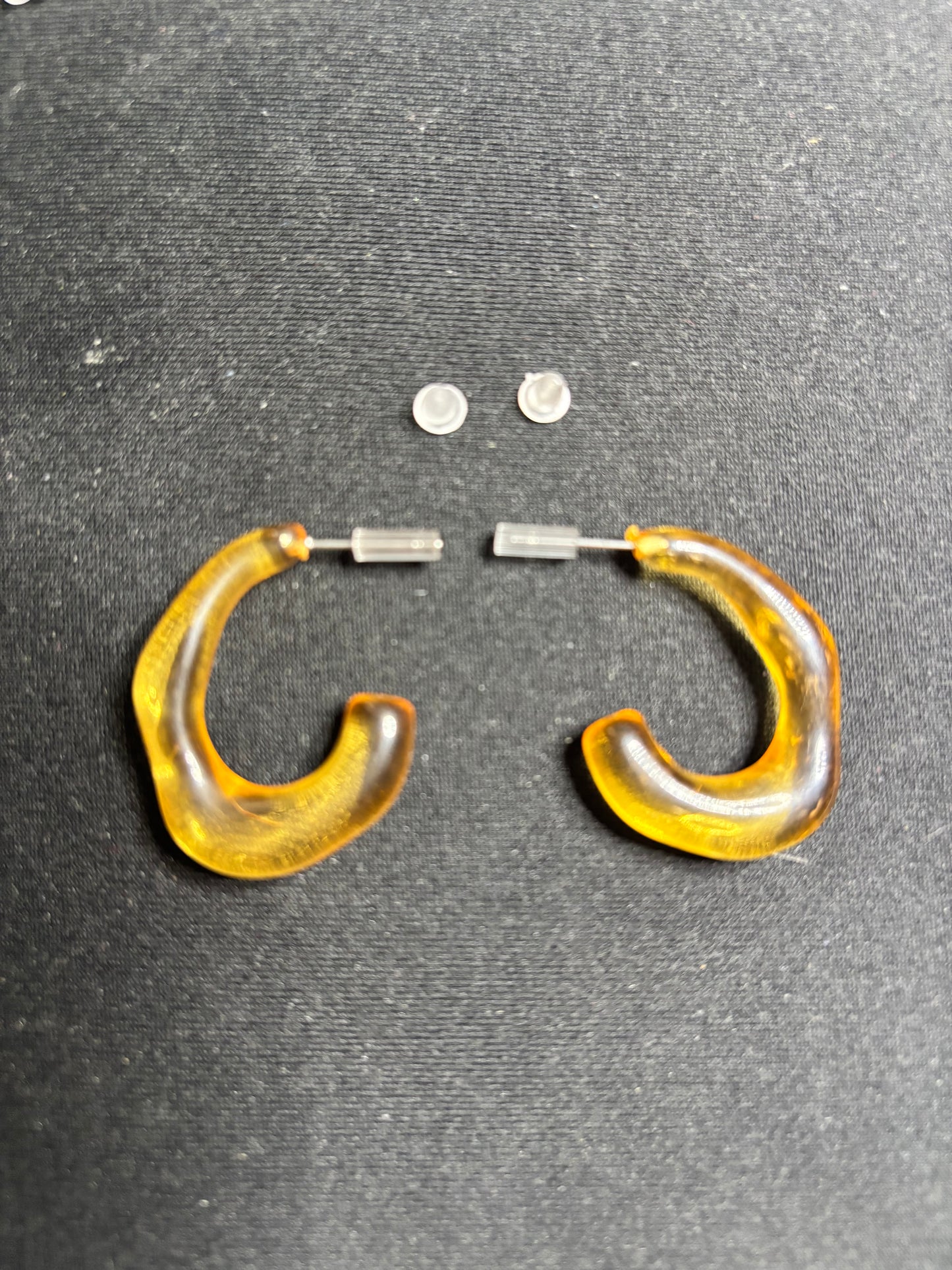 Earrings - Hoop Retro Acrylic