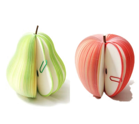 Fruit Shaped Notepads - Apple or Pear