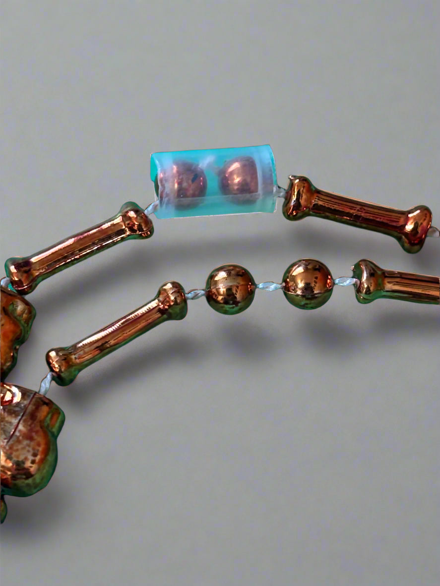 Necklace - Skull and Bones Beads