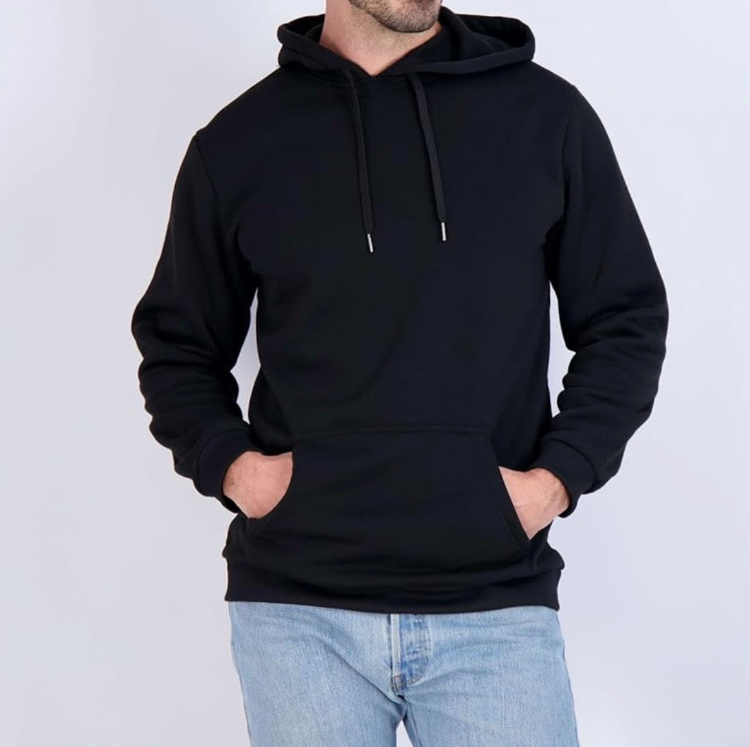 RE Real Essentials - Men's Fleece Pullover Hoodie - Large