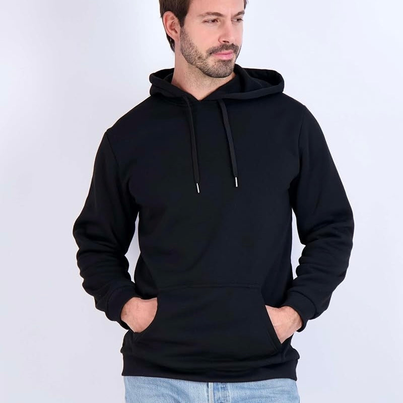RE Real Essentials - Men's Fleece Pullover Hoodie - Large