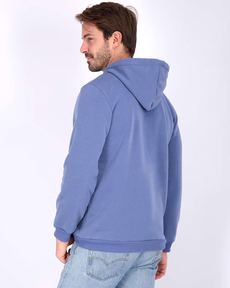 RE Real Essentials - Men's Fleece Pullover Hoodie - Large