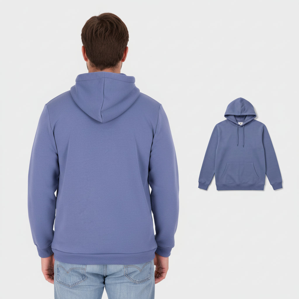 RE Real Essentials - Men's Fleece Pullover Hoodie - Large