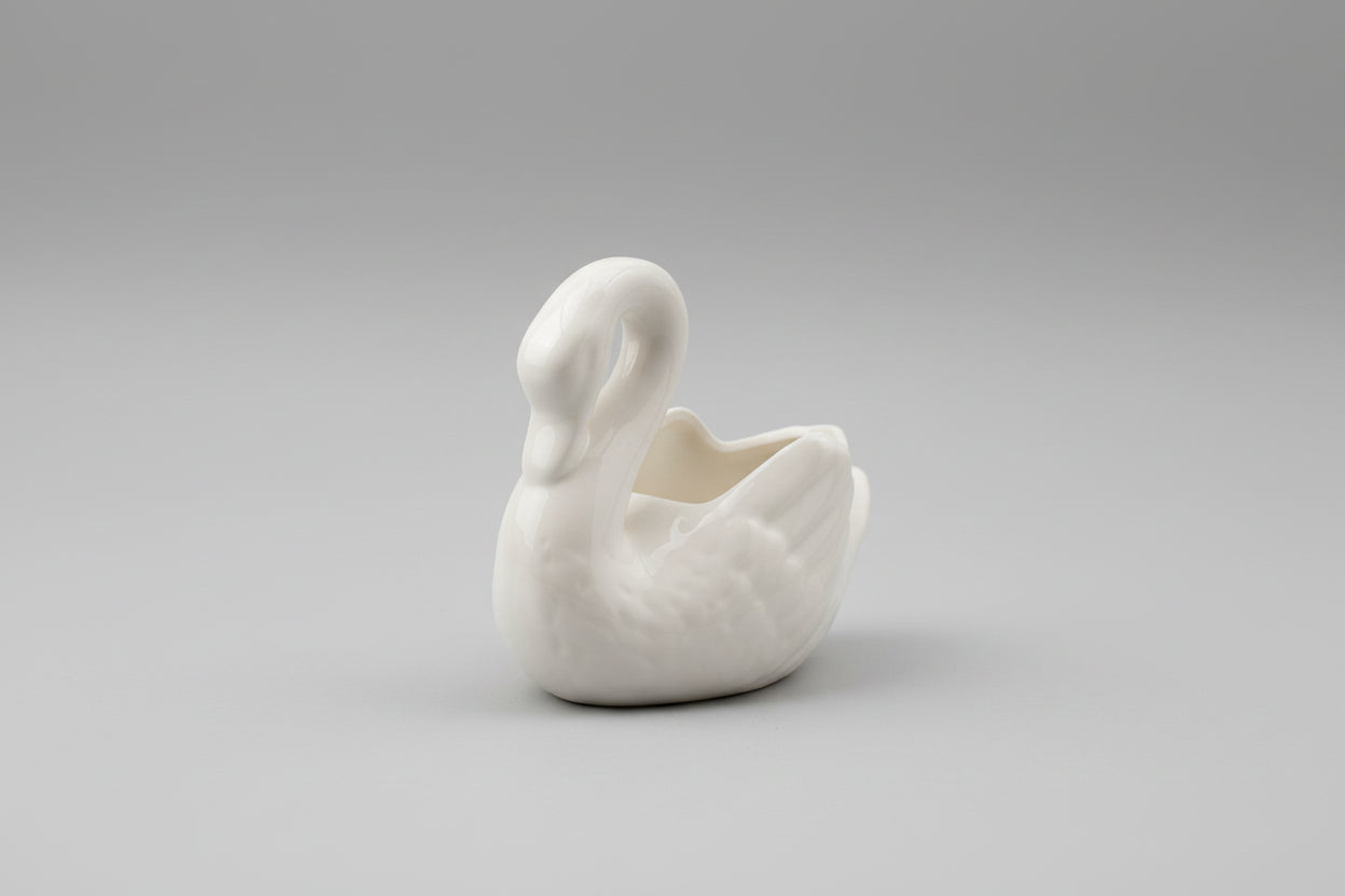 Vintage Lenox Porcelain Swan Trinket Holder