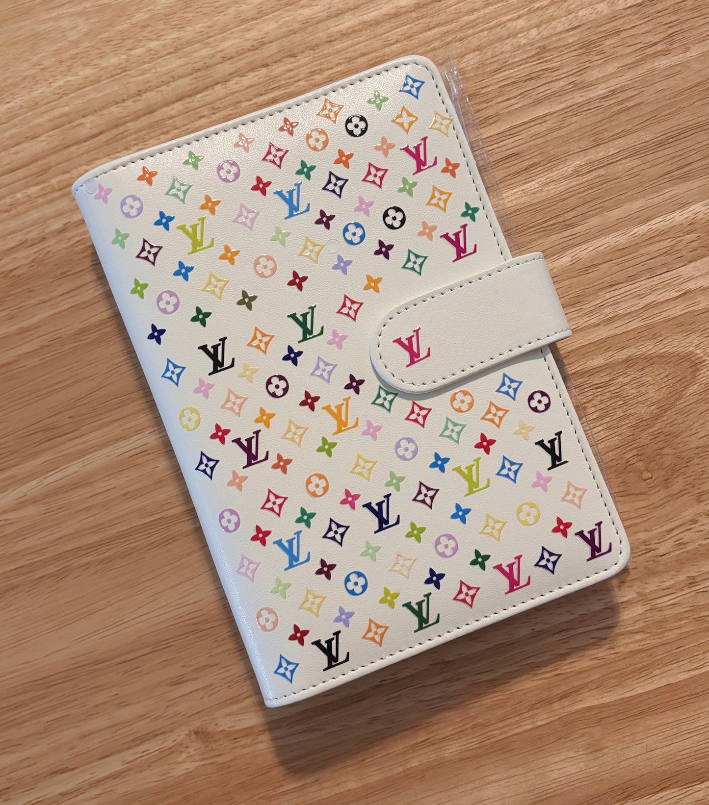 LV Designer Card Holder Book with Magnetic Closure